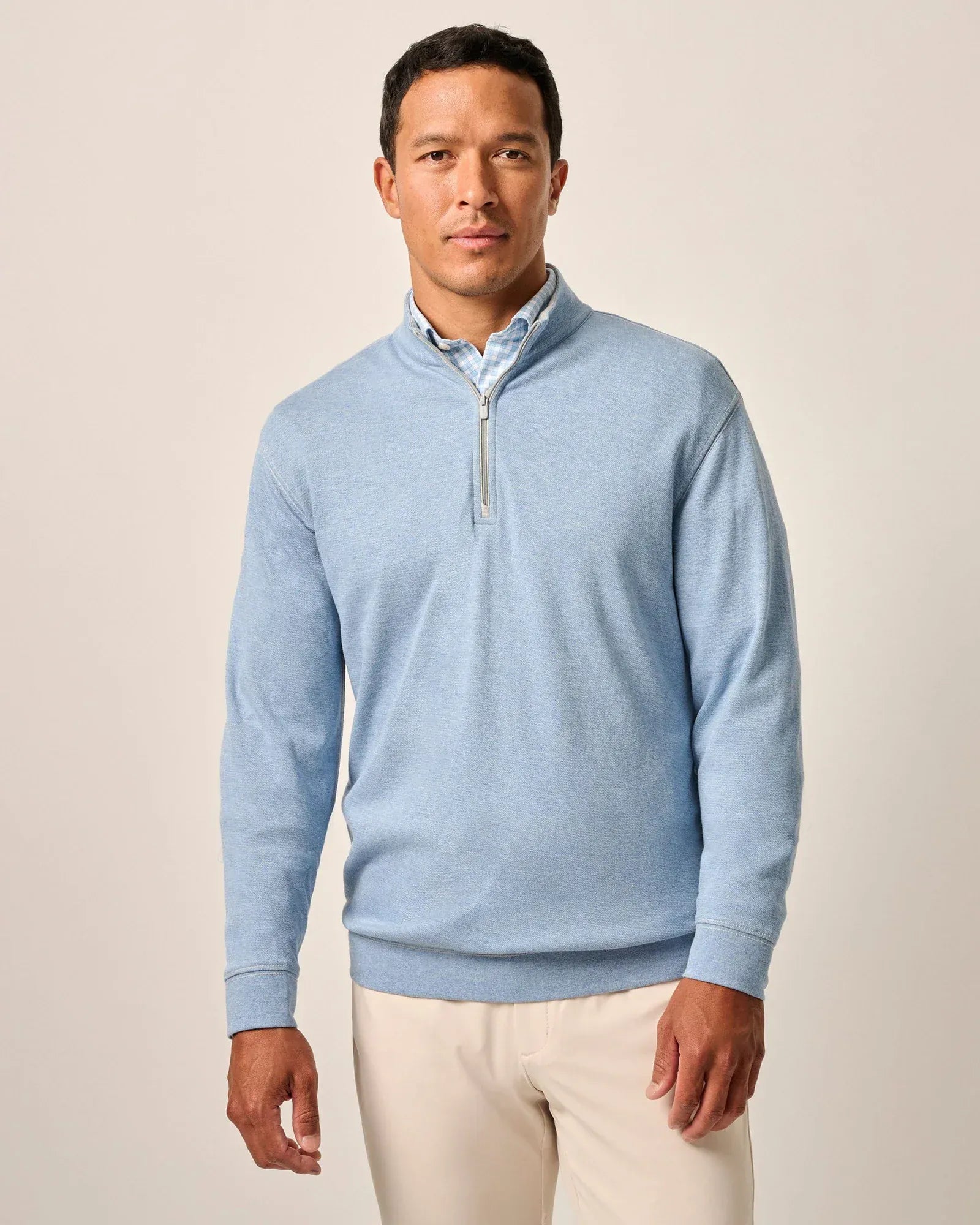 Johnnie-O 1/4 Zip Hanks "Lightweight Sully" 1/4 Zip Pullover in Lapis