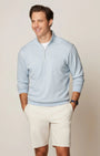 Johnnie-O 1/4 Zip Hanks "Lightweight Sully" 1/4 Zip Pullover in Maliblu