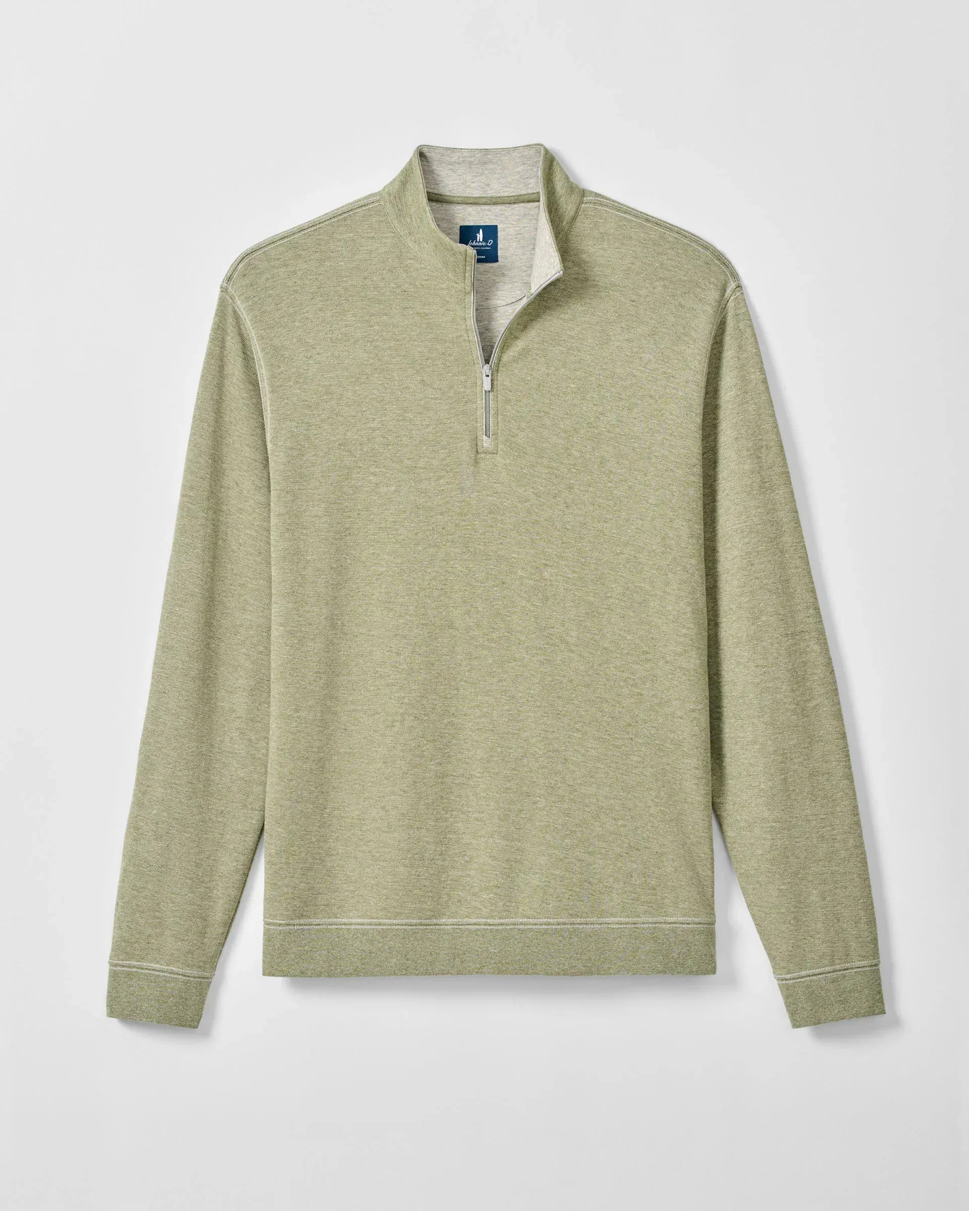 Johnnie-O 1/4 Zip Hanks "Lightweight Sully" 1/4 Zip Pullover in Pesto