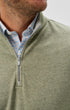 Johnnie-O 1/4 Zip Hanks "Lightweight Sully" 1/4 Zip Pullover in Pesto