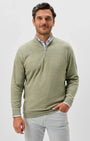 Johnnie-O 1/4 Zip Hanks "Lightweight Sully" 1/4 Zip Pullover in Pesto