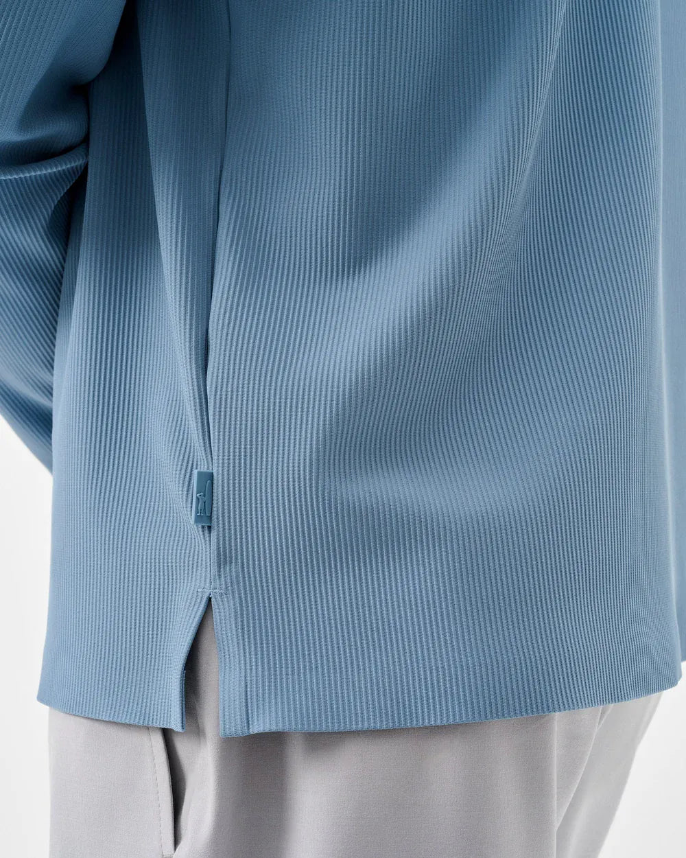 Johnnie-O 1/4 Zip Hoppin Ribbed Knit Performance 1/4 Zip Pullover