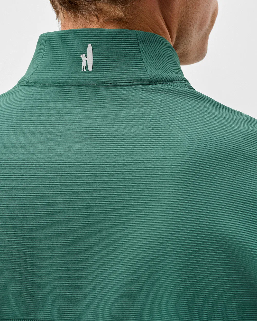 Johnnie-O 1/4 Zip Hoppin Ribbed Knit Performance 1/4 Zip Pullover