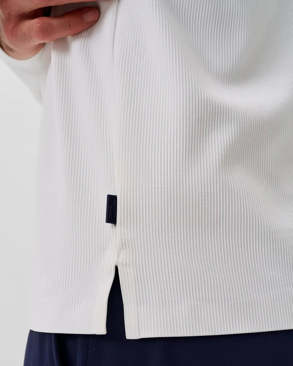 Johnnie-O 1/4 Zip Hoppin Ribbed Knit Performance 1/4 Zip Pullover