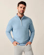 Johnnie-O 1/4 Zip INFINITY / S Desmond Plaited Cotton Blend 1/4 Zip Sweater