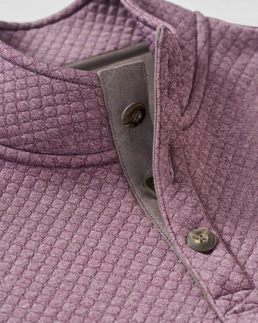 Johnnie-O 1/4 Zip Rockwells Diamond-Quilted Henley Pullover