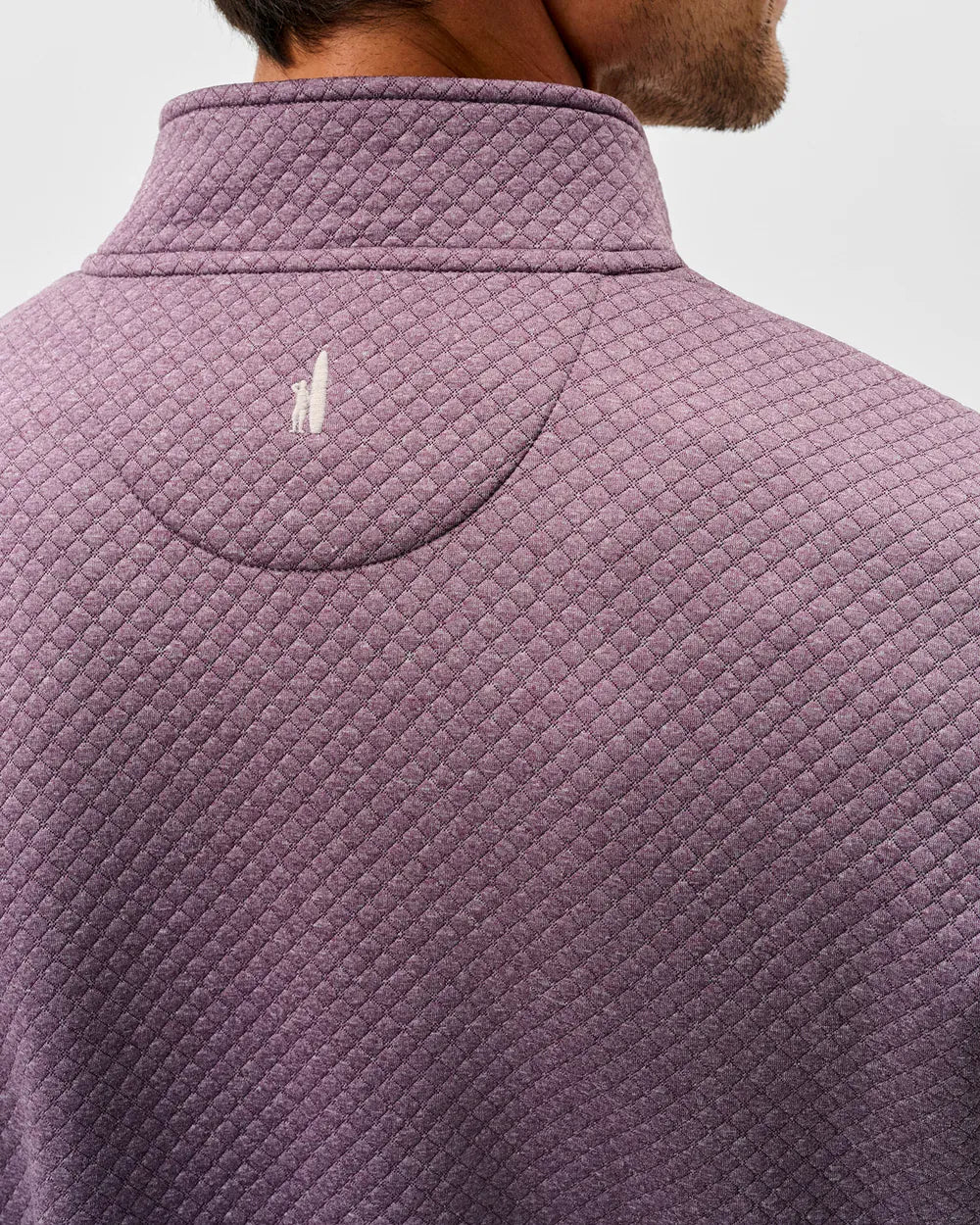 Johnnie-O 1/4 Zip Rockwells Diamond-Quilted Henley Pullover