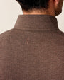 Johnnie-O 1/4 Zip Rubin Herringbone Cotton Cashmere 1/4 Zip Pullover