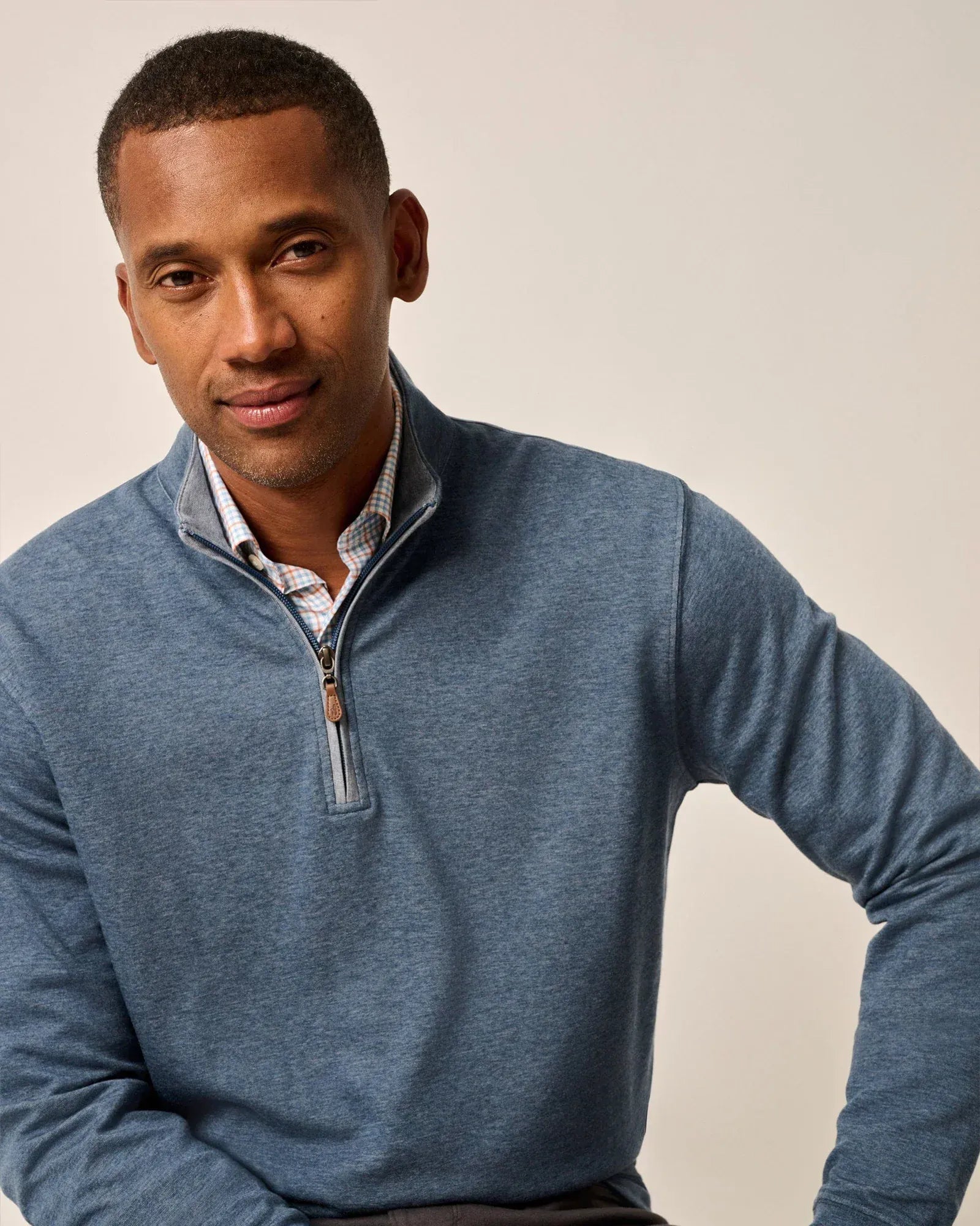 Johnnie-O 1/4 Zip Sully 1/4 Zip Pullover in Helios Blue