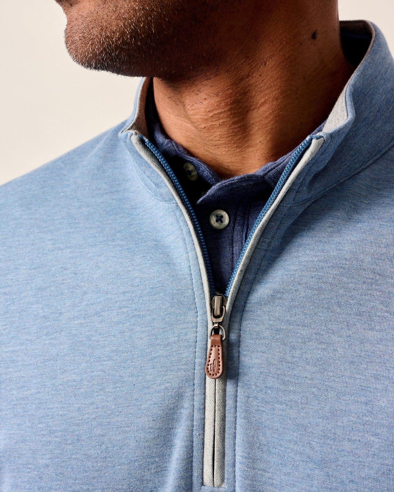 Johnnie-O 1/4 Zip Sully 1/4 Zip Pullover in Laguna Blue