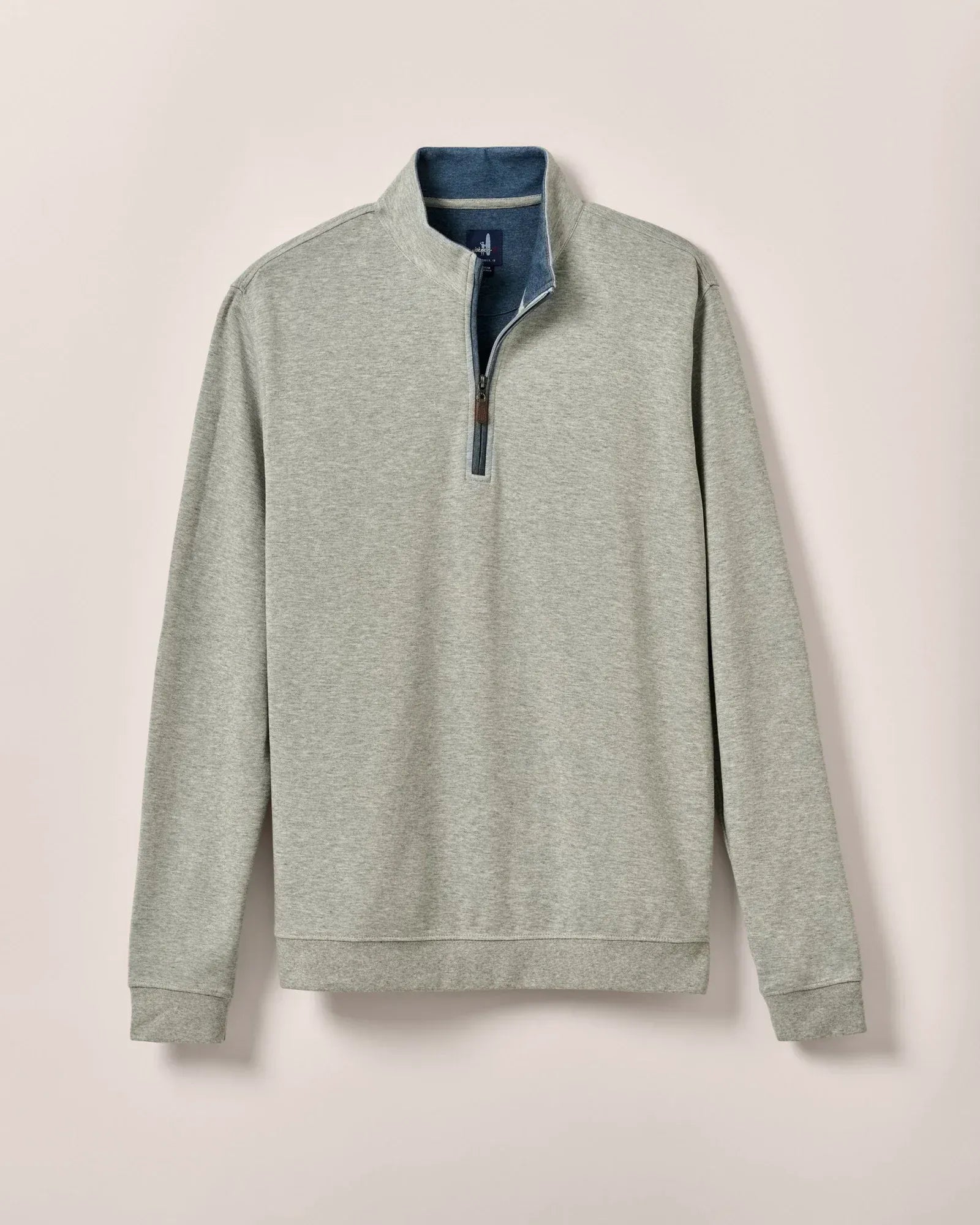 Johnnie-O 1/4 Zip Sully 1/4 Zip Pullover in Light Gray
