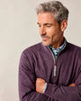 Johnnie-O 1/4 Zip Sully 1/4 Zip Pullover in Royal Plum