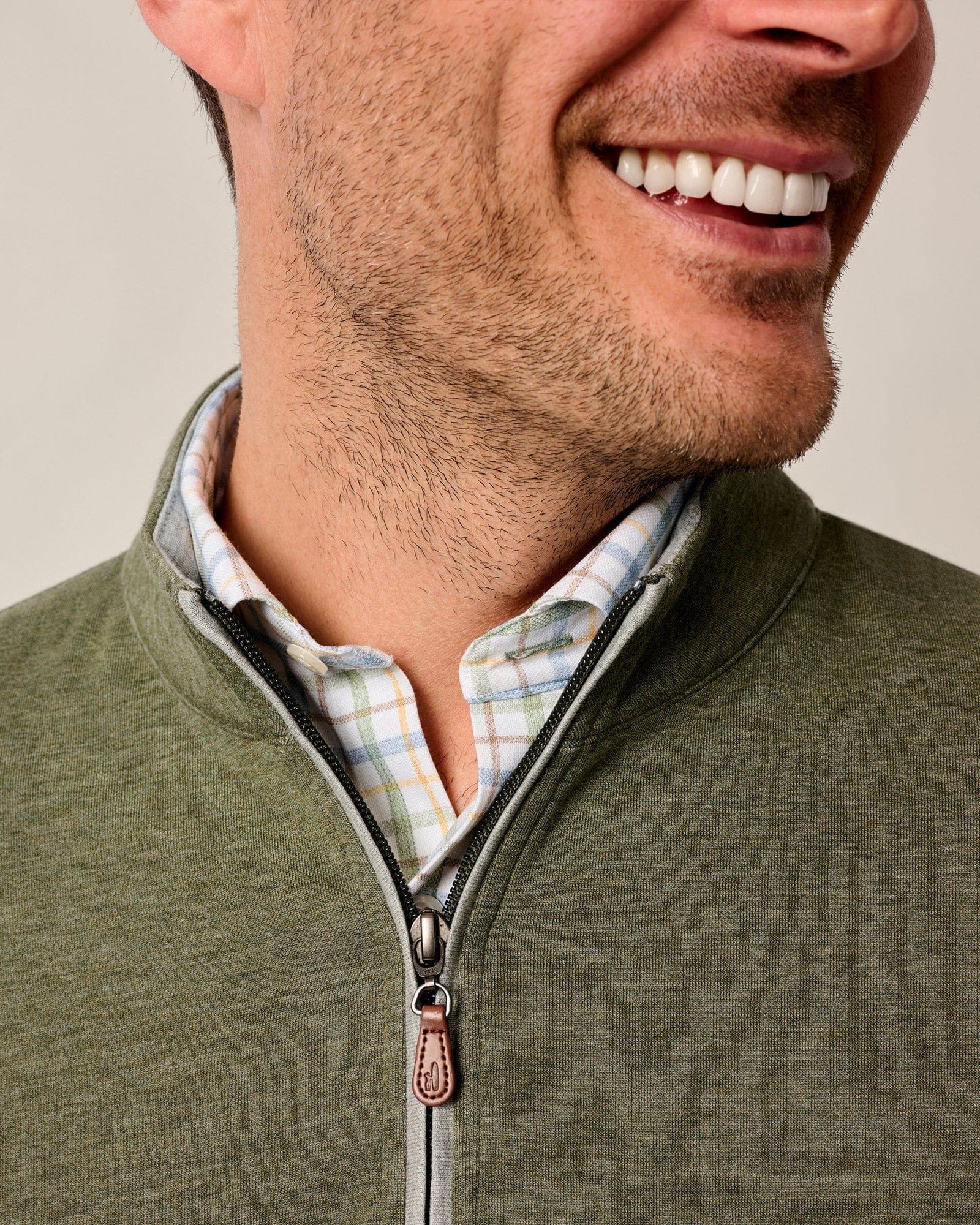 Johnnie-O 1/4 Zip Sully 1/4 Zip Pullover in Sequoia