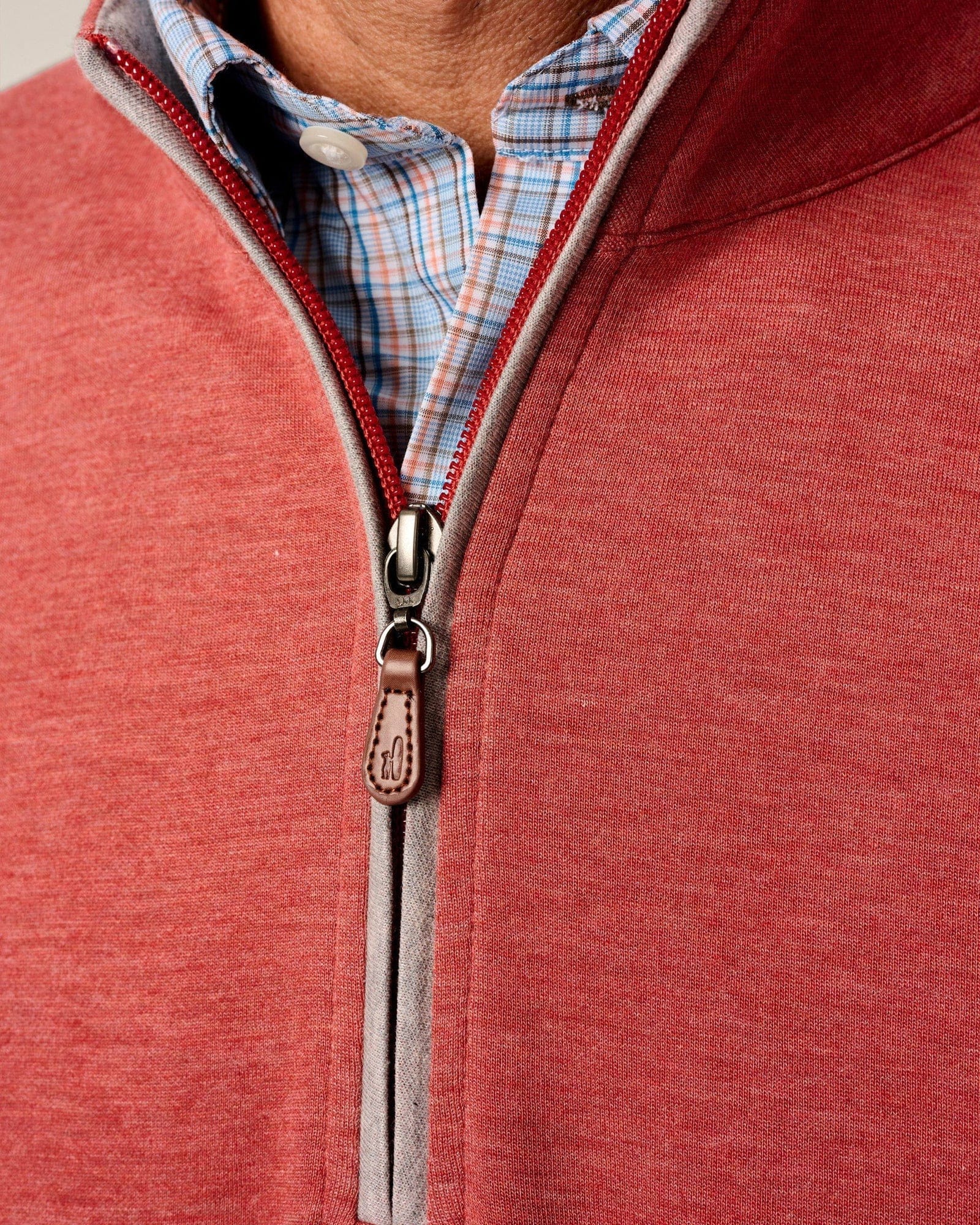 Johnnie-O 1/4 Zip Sully 1/4 Zip Pullover in Snapper