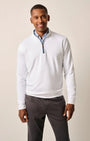 Johnnie-O 1/4 Zip Sully 1/4 Zip Pullover in White
