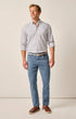 Johnnie-O 5-Pockets Carmel Sateen 5-Pocket Pant in Blue Horizon