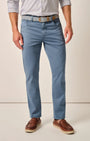 Johnnie-O 5-Pockets Carmel Sateen 5-Pocket Pant in Blue Horizon