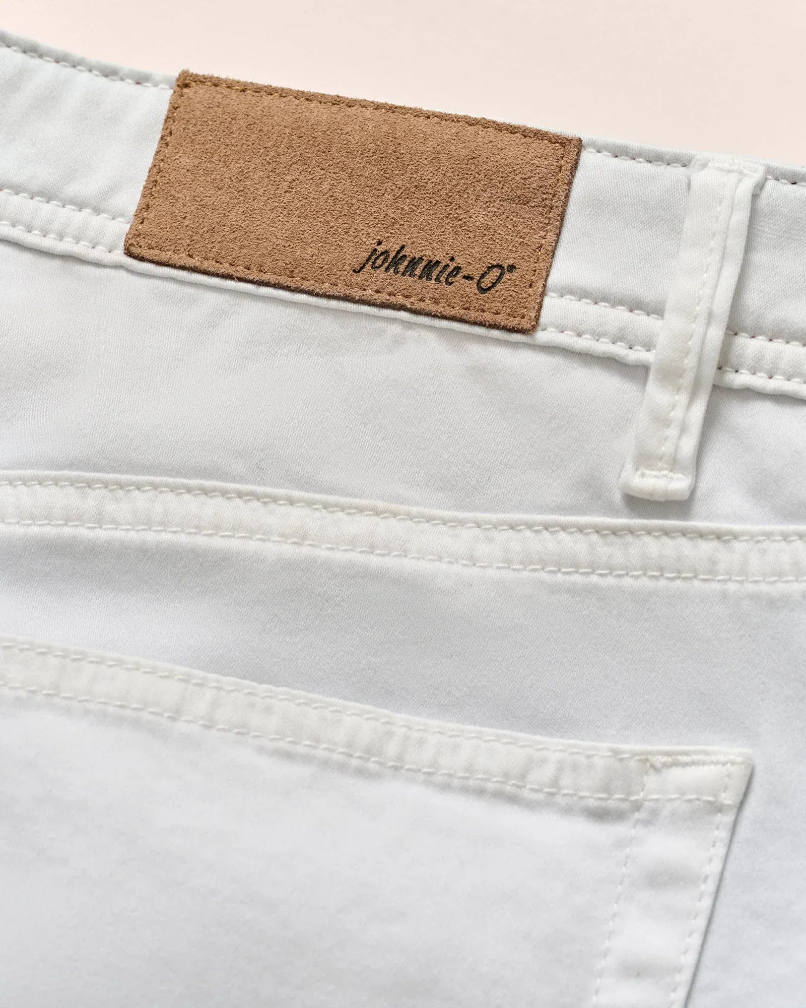 Johnnie-O 5-Pockets Carmel Sateen 5-Pocket Pant in White