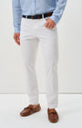 Johnnie-O 5-Pockets Carmel Sateen 5-Pocket Pant in White