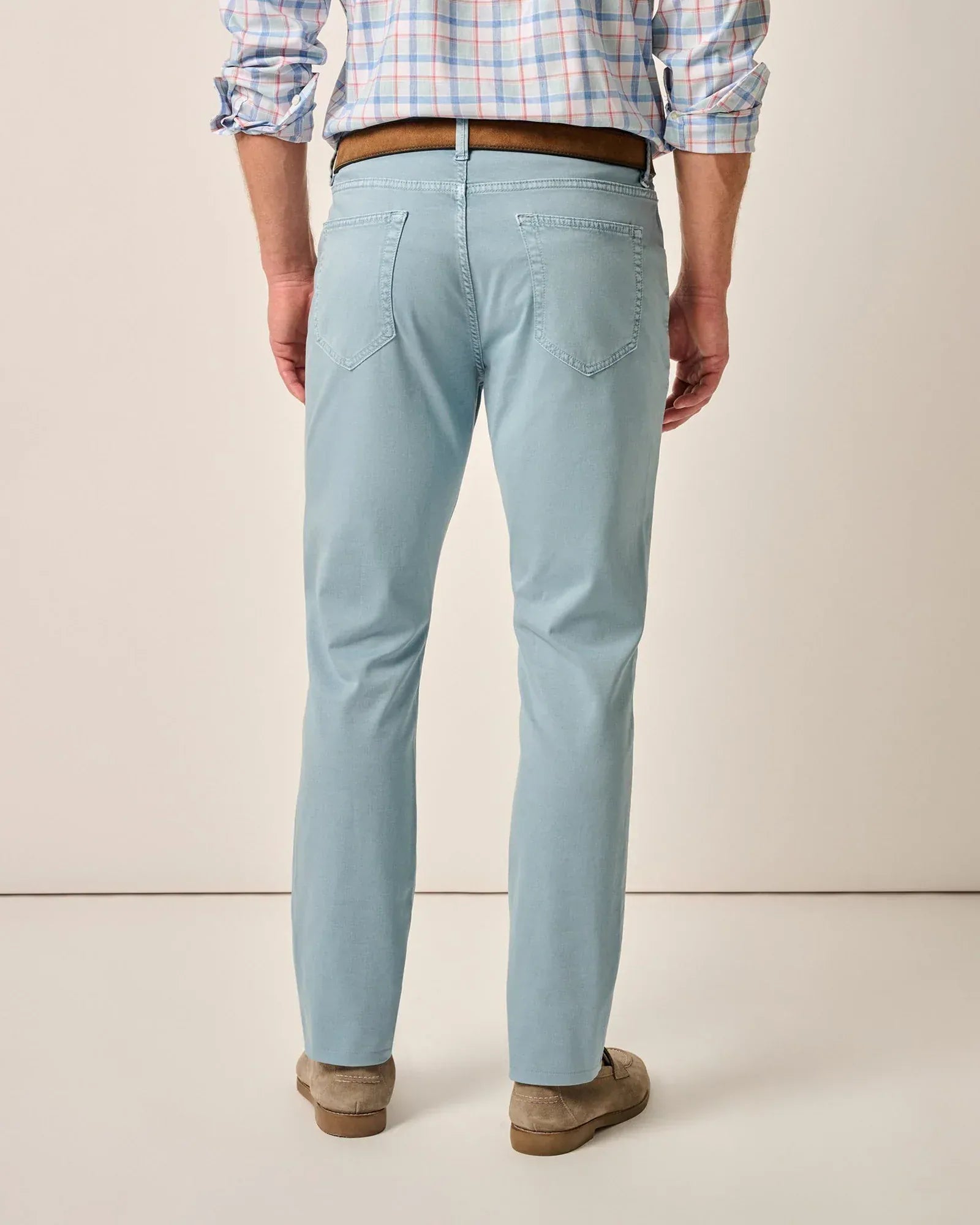 Johnnie-O 5-Pockets Carmel Sateen 5-Pocket Pant in Windward Blue