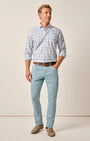 Johnnie-O 5-Pockets Carmel Sateen 5-Pocket Pant in Windward Blue