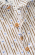 Johnnie-O Camp Shirt Cotton Blend Short Sleeve Button Down Shirt