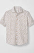 Johnnie-O Camp Shirt Cotton Blend Short Sleeve Button Down Shirt
