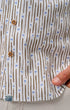 Johnnie-O Camp Shirt Cotton Blend Short Sleeve Button Down Shirt