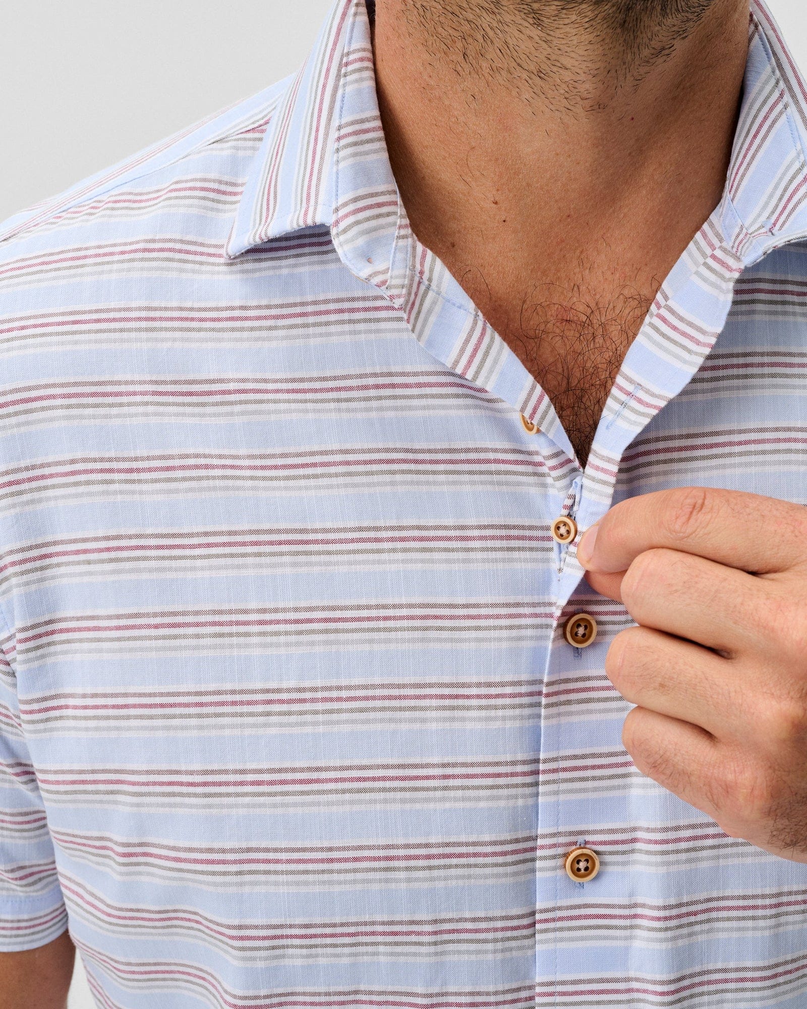 Johnnie-O Camp Shirt Leander Cotton Blend Button Down Shirt