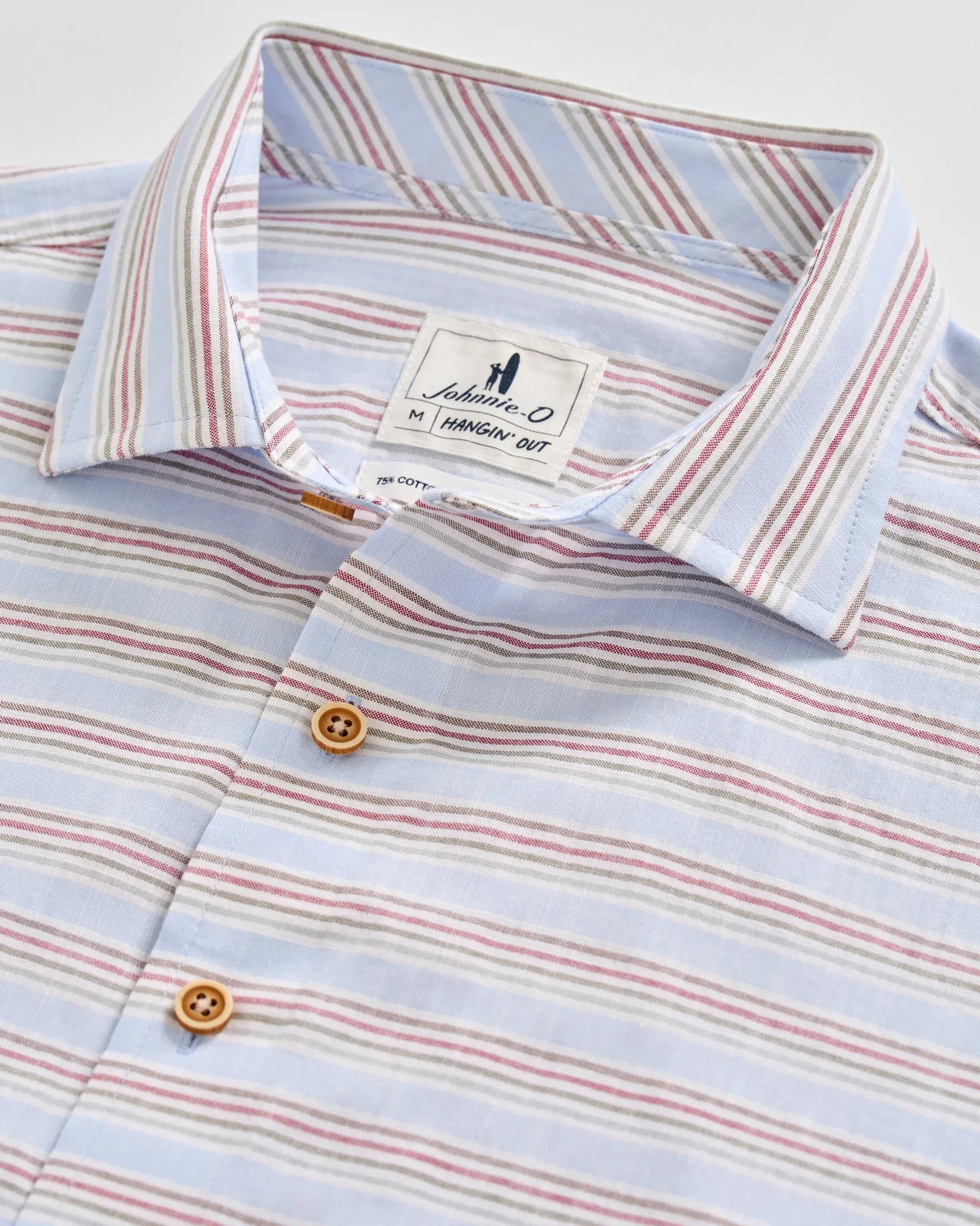 Johnnie-O Camp Shirt Leander Cotton Blend Button Down Shirt