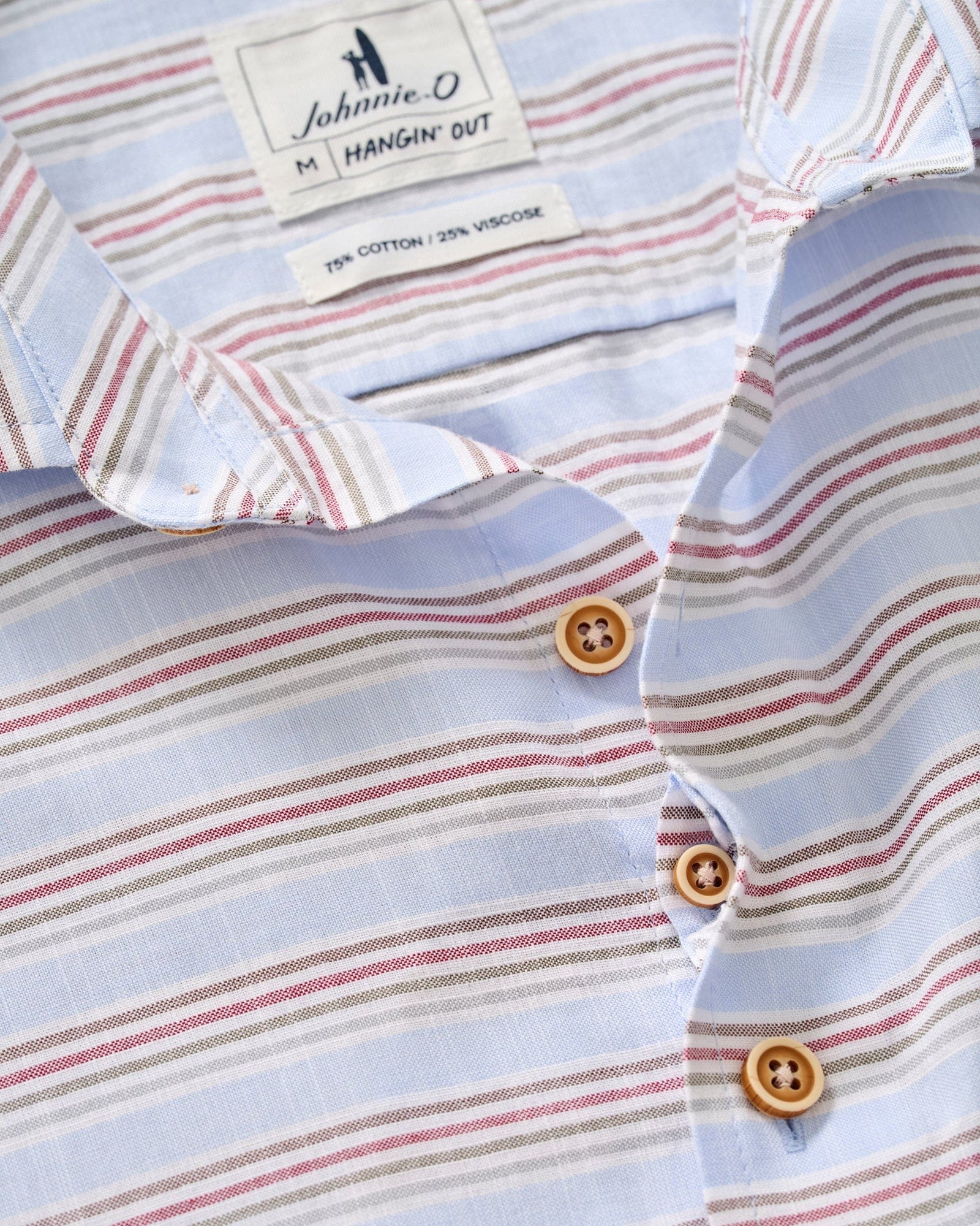 Johnnie-O Camp Shirt Leander Cotton Blend Button Down Shirt
