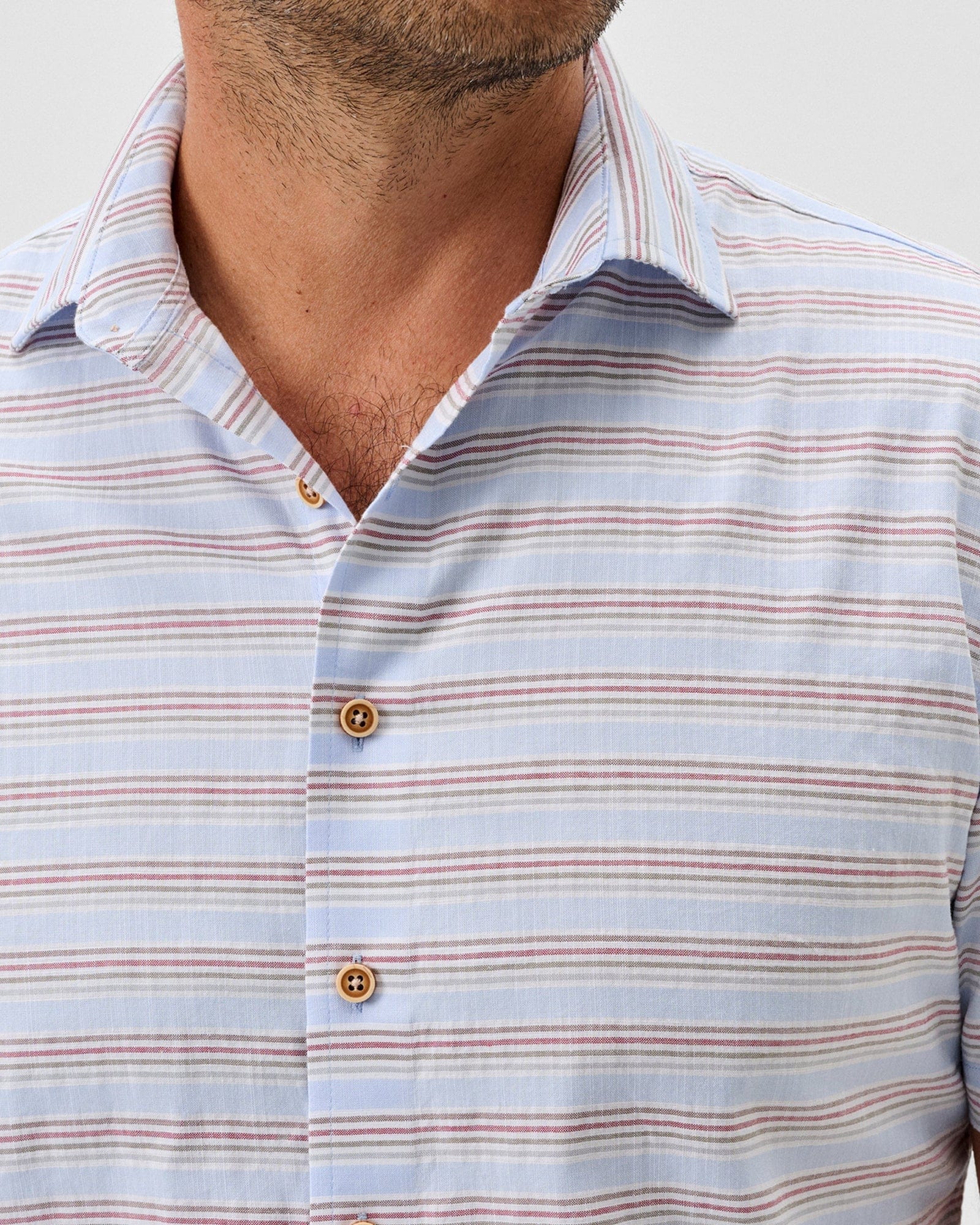 Johnnie-O Camp Shirt Leander Cotton Blend Button Down Shirt