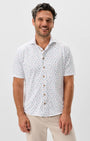 Johnnie-O Camp Shirt Shortboard Print Short Sleeve Button Down Shirt