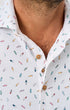 Johnnie-O Camp Shirt Shortboard Print Short Sleeve Button Down Shirt