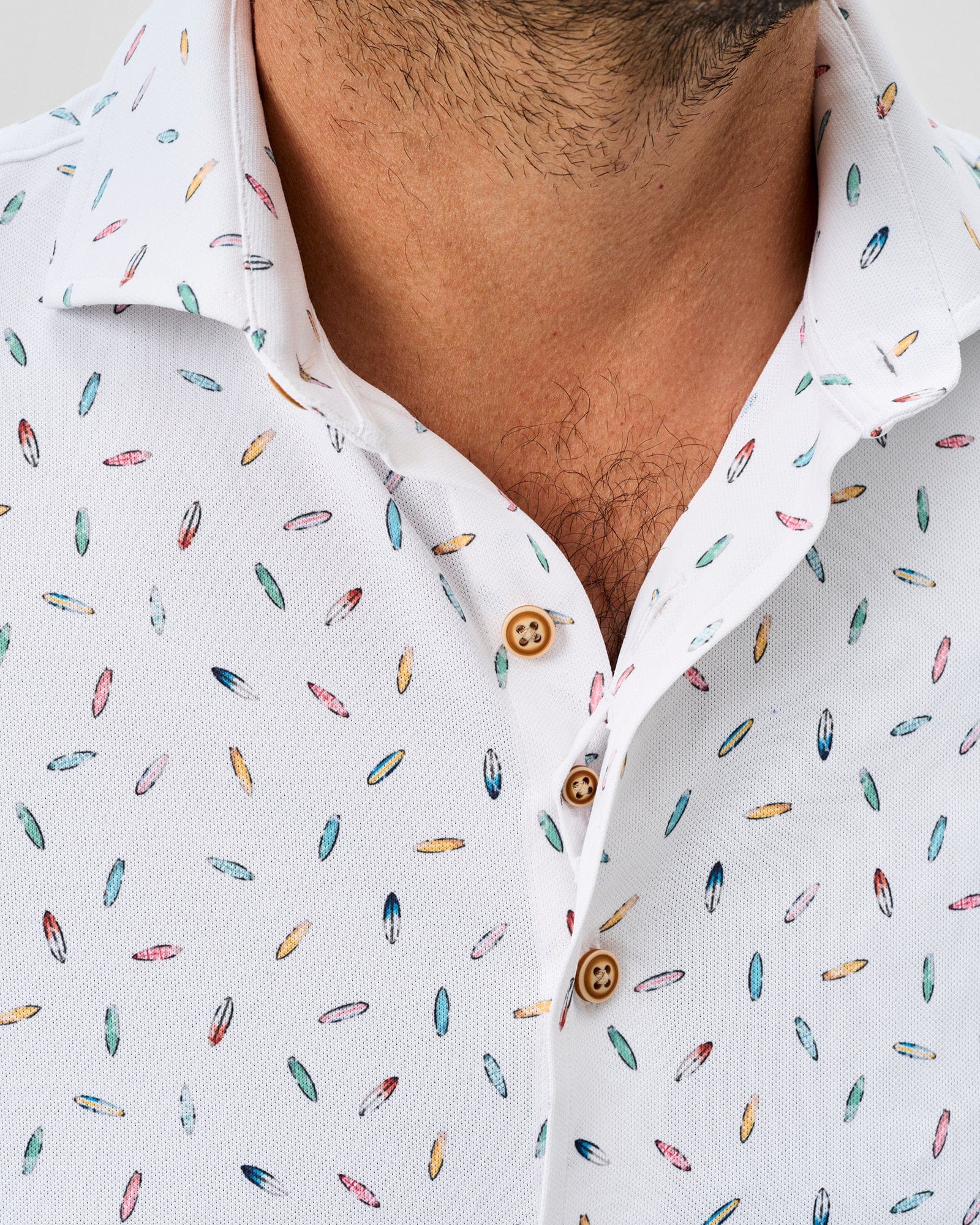 Johnnie-O Camp Shirt Shortboard Print Short Sleeve Button Down Shirt