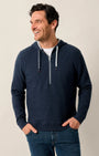 Johnnie-O Crew Necks & Hoodies Zoeller Lakewave Half-Zip Hoodie in Indigo