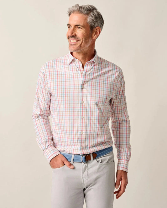 Johnnie-O Dress Shirts Cinnamon / S Everyday Performance Button Down Shirt - Maarten