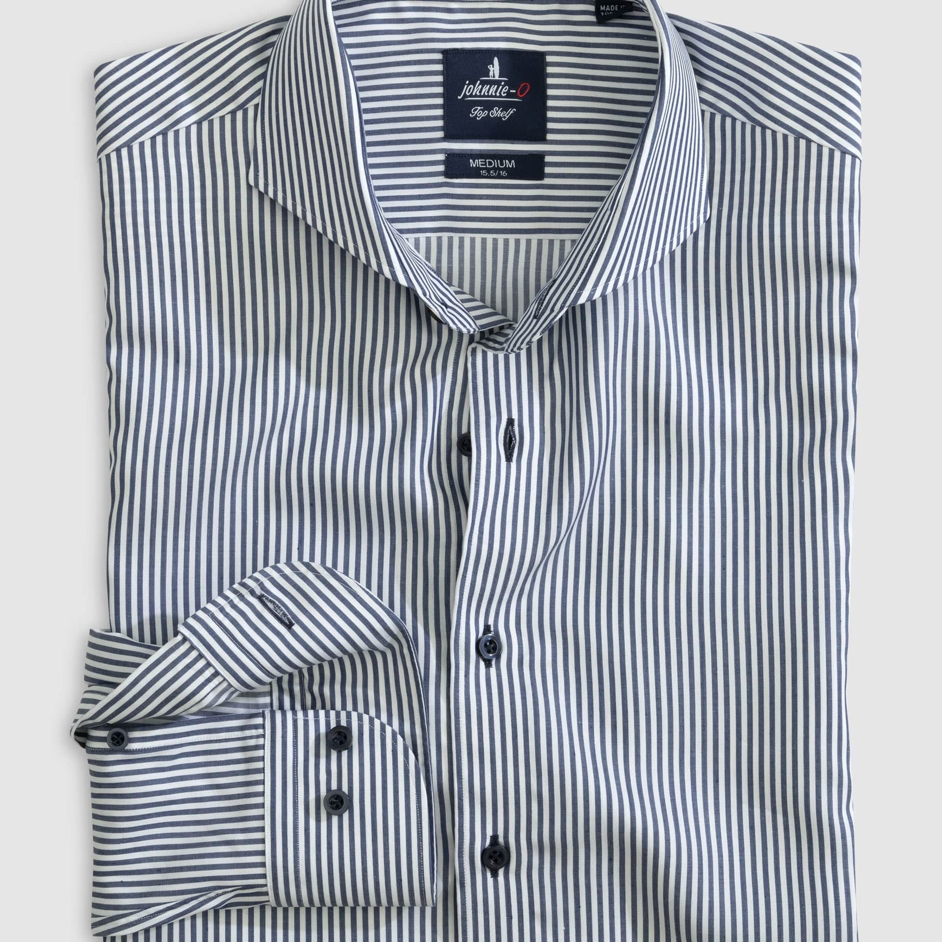 Johnnie O Dress Shirts Judes Top Shelf Button Up Shirt - Wake