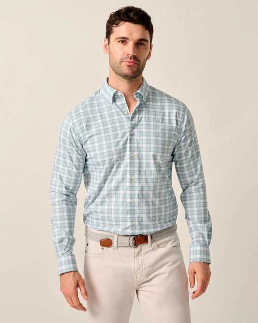Johnnie-O Dress Shirts Light Gray / M Everyday Performance Button Down Shirt - Gatlin