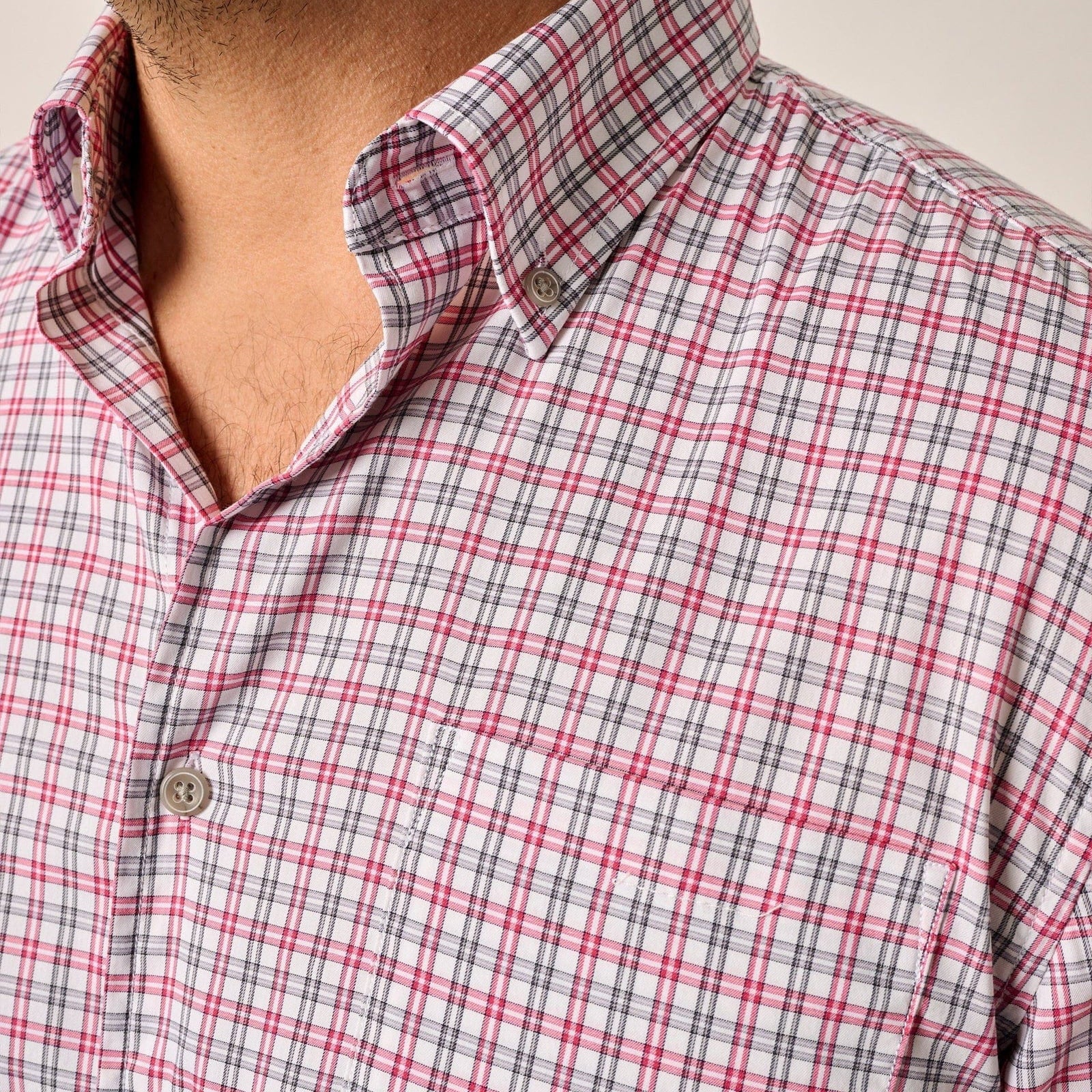Johnnie-O Dress Shirts Malibu Red / M Natural Performance Button Down Shirt - Morganstern