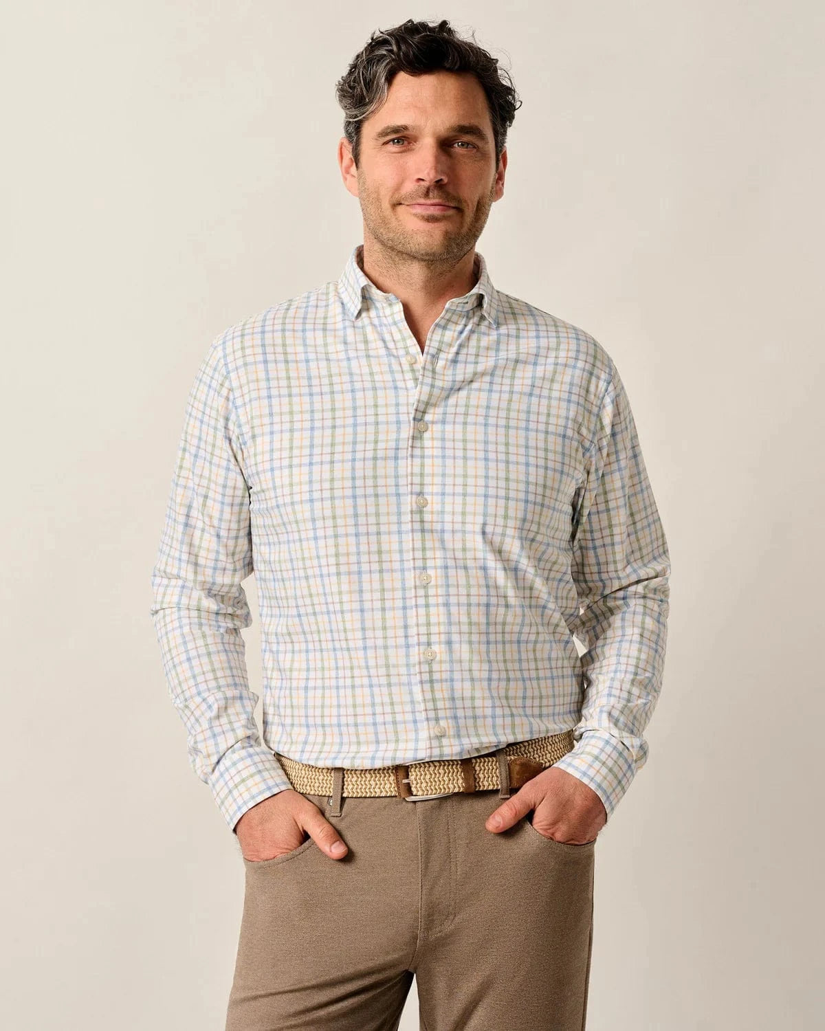 Johnnie-O Dress Shirts MOSS / S Everyday Performance Button Down Shirt - Maarten