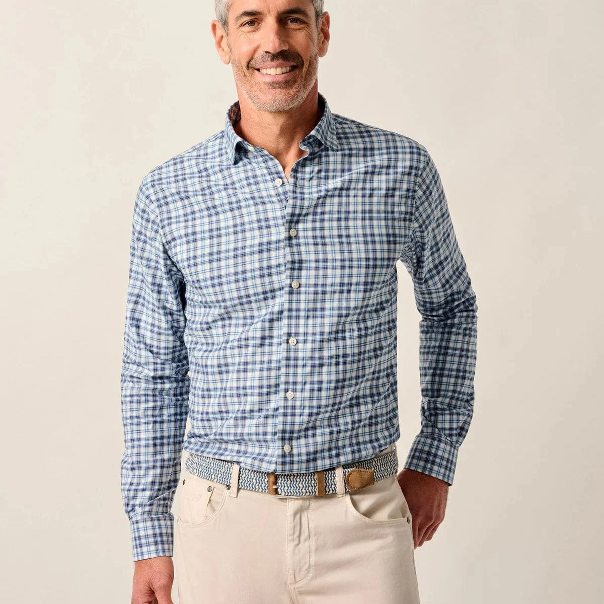 Johnnie-O Dress Shirts NAVY / M Featherweight Performance Button Down Shirt - Donovan