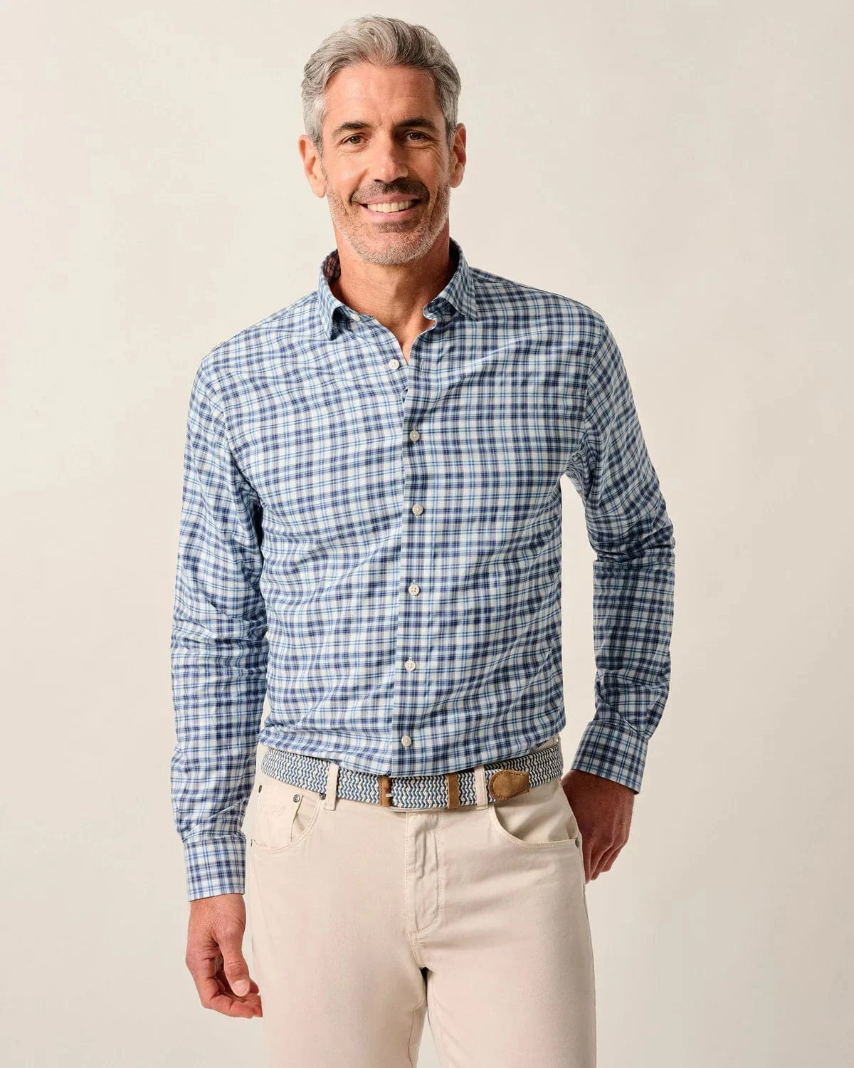 Johnnie-O Dress Shirts NAVY / M Featherweight Performance Button Down Shirt - Donovan