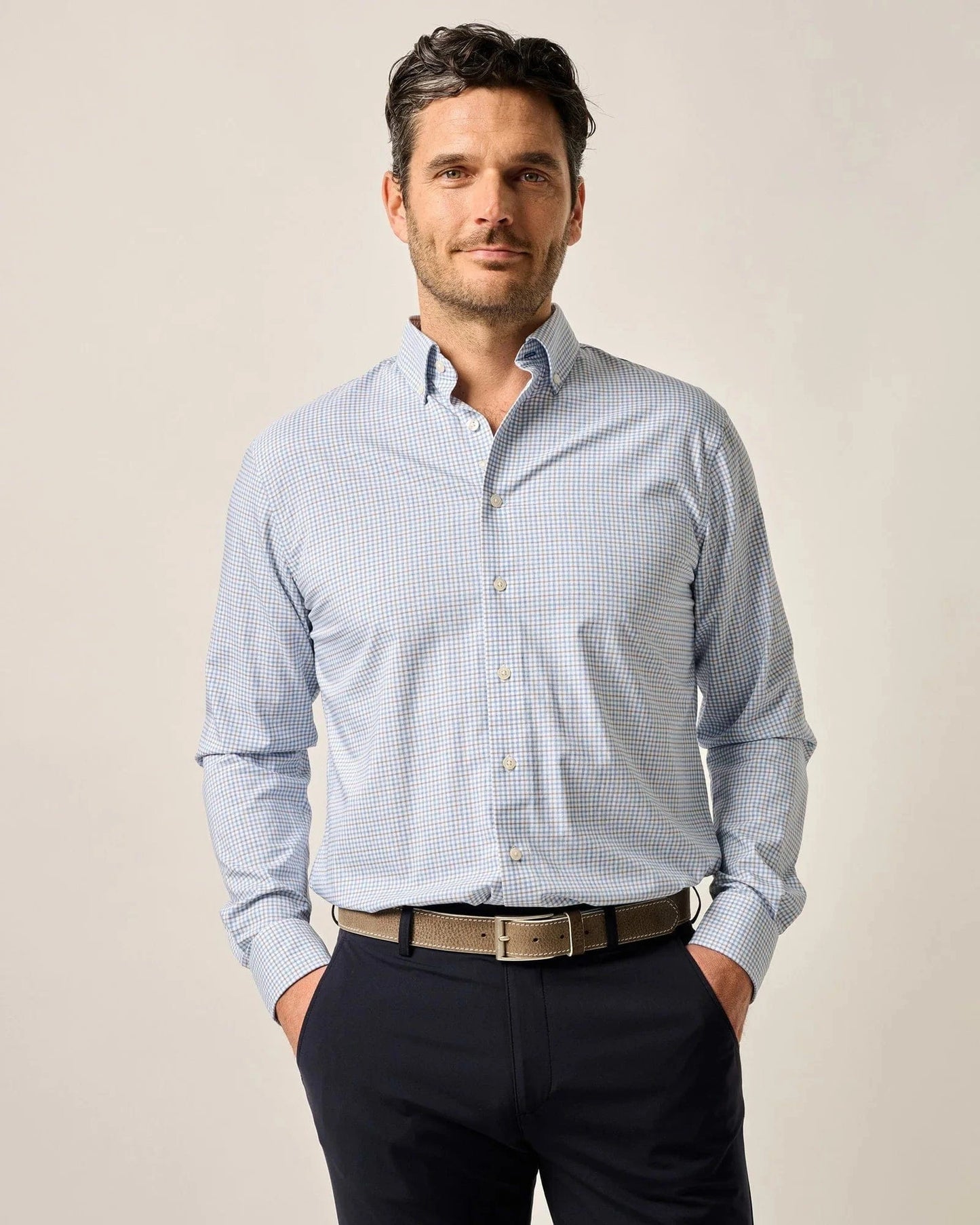 Johnnie-O Dress Shirts Navy / S Everyday Performance Button Down Shirt - Koby