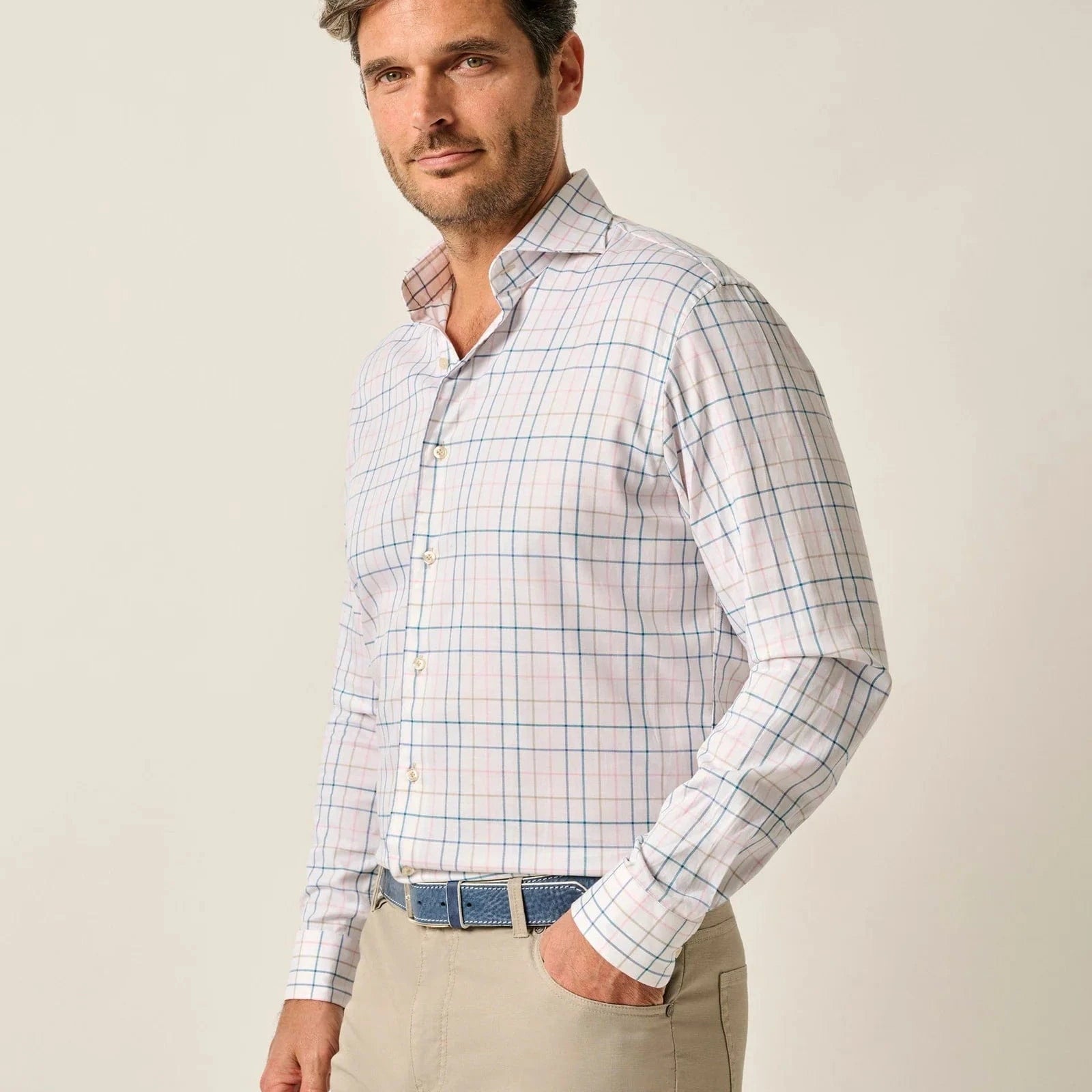 Johnnie-O Dress Shirts White / M Top Shelf Button Down Shirt - Peyton