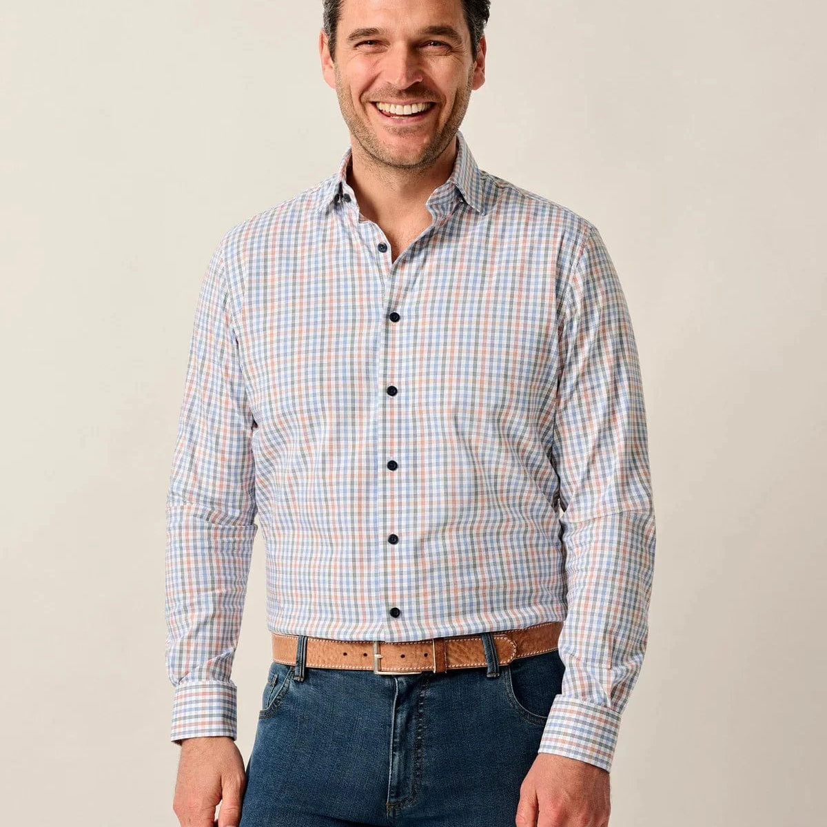 Johnnie-O Dress Shirts WHITE / S Natural Performance Button Down Shirt - Vanderwall