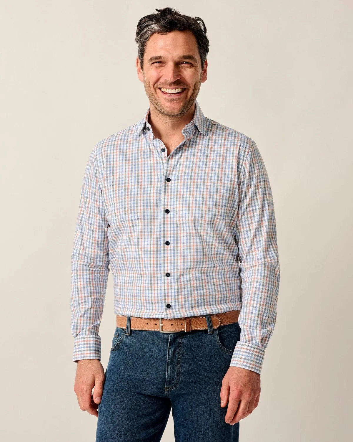 Johnnie-O Dress Shirts WHITE / S Natural Performance Button Down Shirt - Vanderwall
