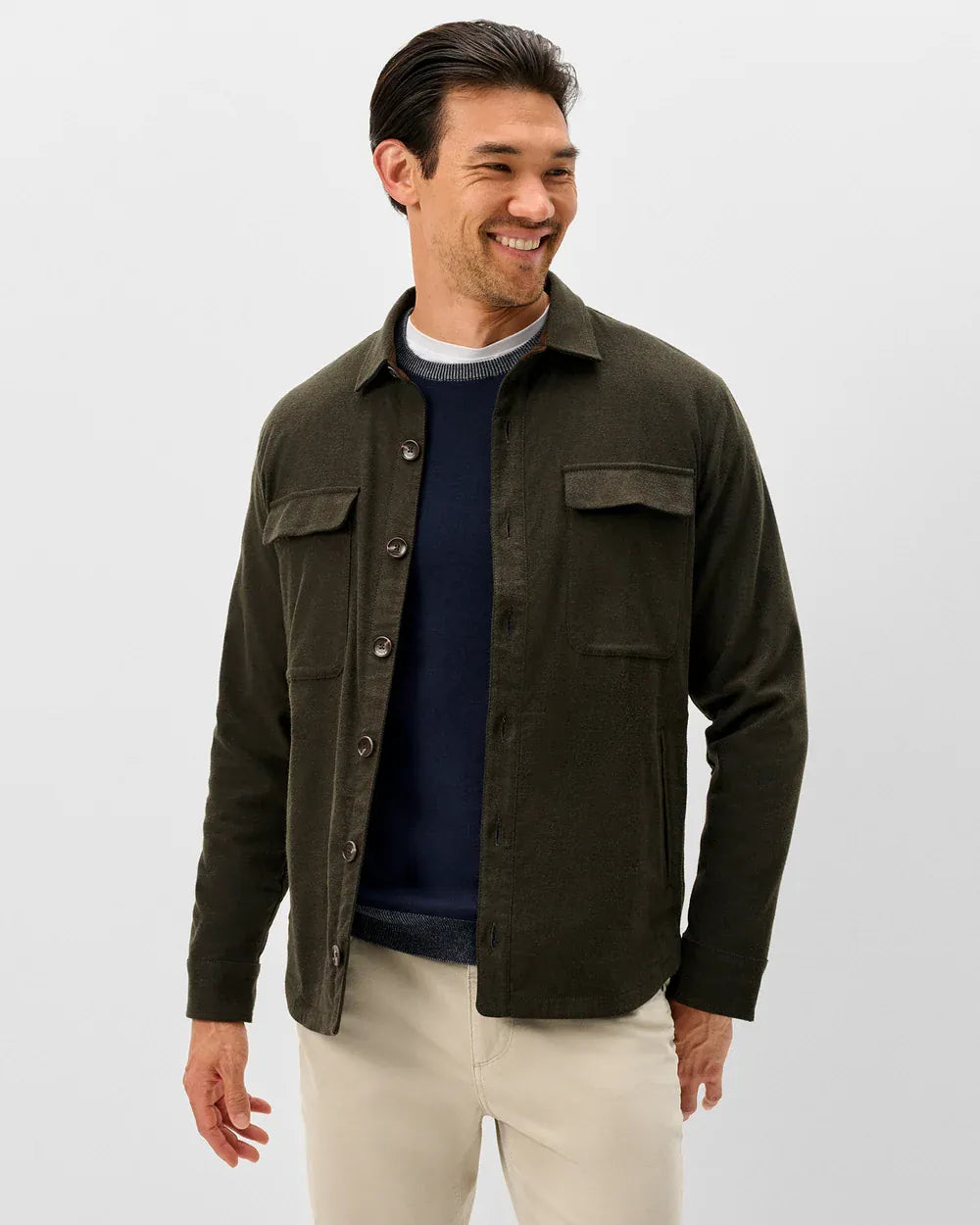 Johnnie-O Flannels & Overshirts Brushed Shammy Shacket