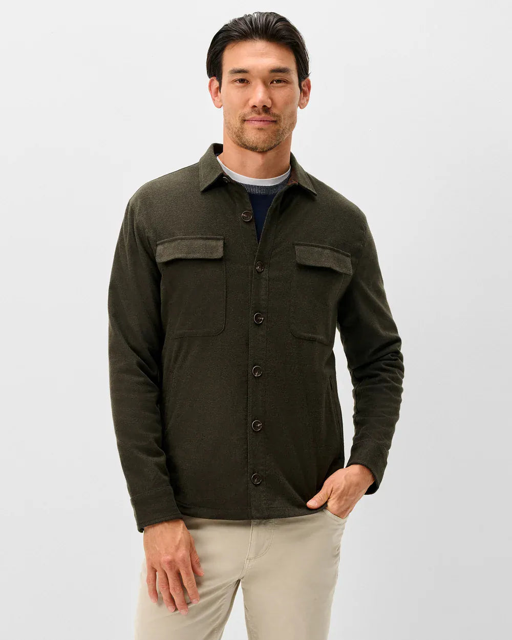 Johnnie-O Flannels & Overshirts Brushed Shammy Shacket