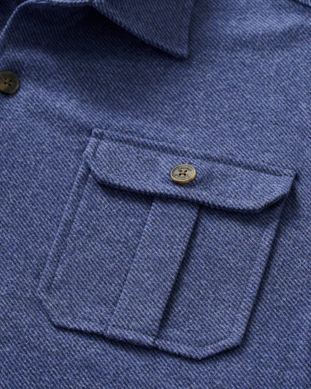 Johnnie-O Flannels & Overshirts Sequoia Twill Solid Lodge Shirt